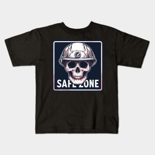 Retro Safe Zone Before Death Kids T-Shirt